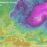 Vremenska anomalija u Europi, 6. siječnja 2023. godine